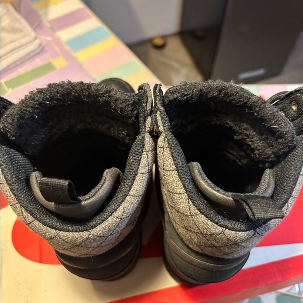 Nike Dunk Sky Hi Wedge Sneakers Women’s 9 Black Quilted High Top Boots - Picture 5 of 6